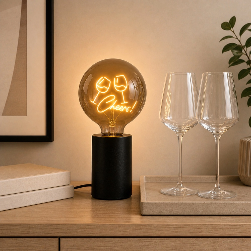 E27 lichtbron Lumopop "Cheers" geel Brilliant 4004353477652