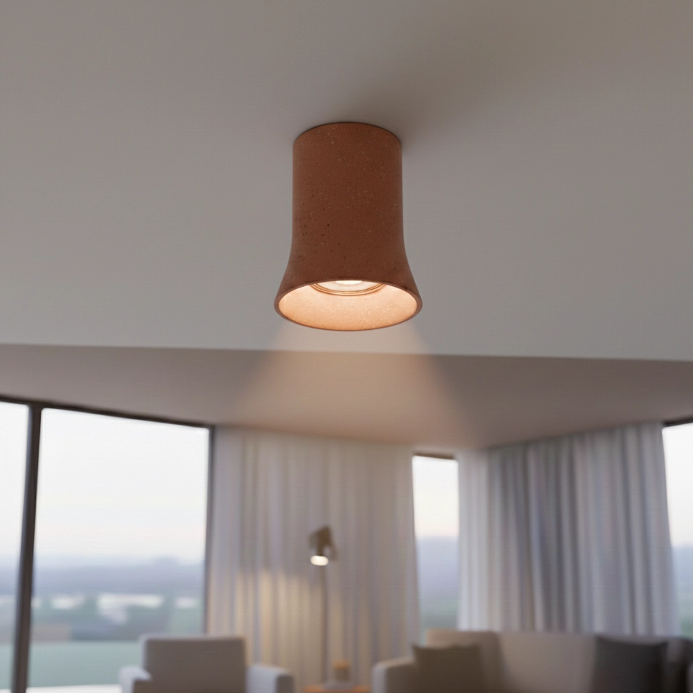 Plafondlamp Aku rood