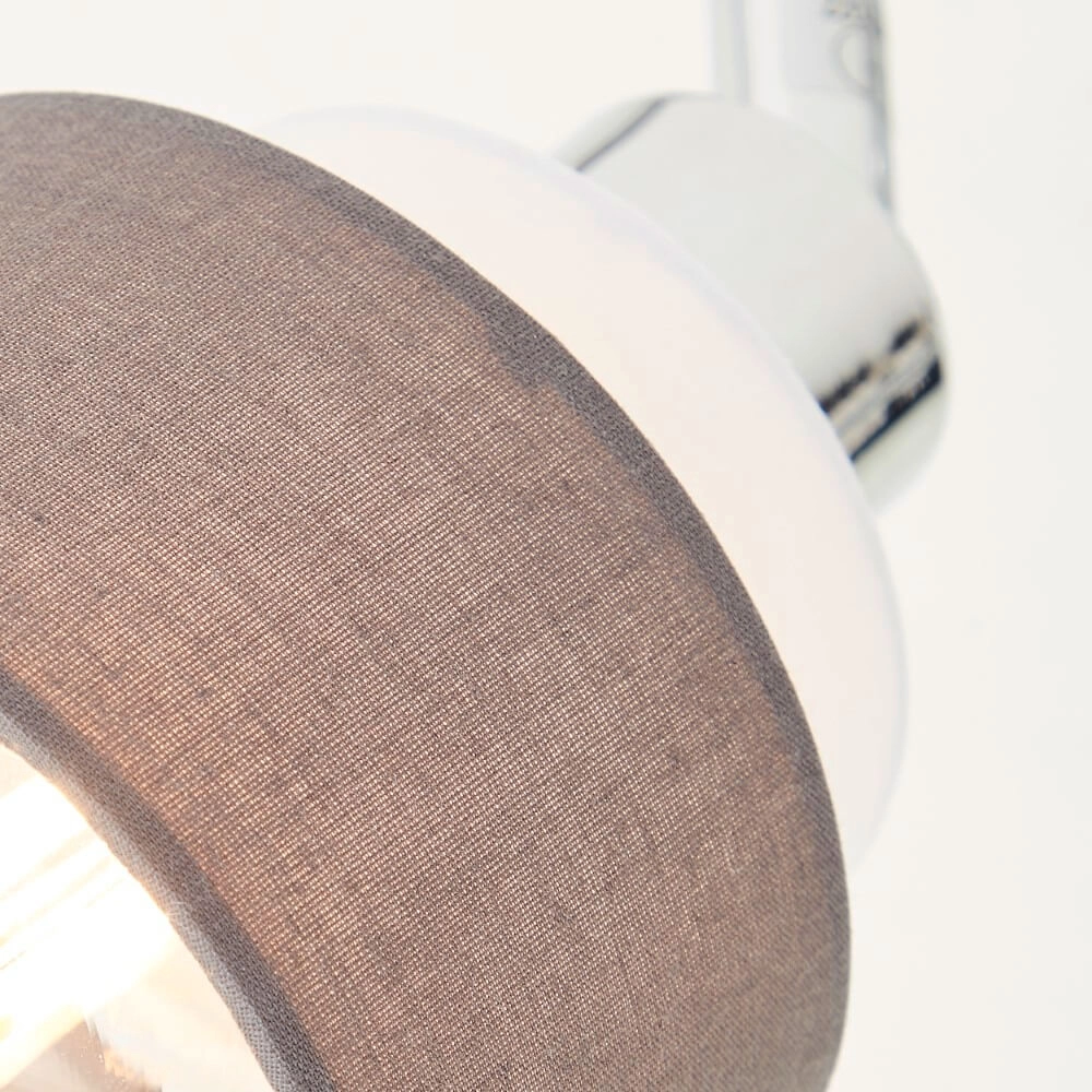 2-lichts plafondlamp Naples chroom met wit Brilliant 4004353424175