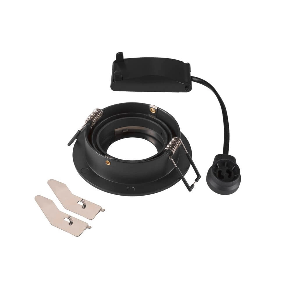 Inbouwspot New Tria 75 rond - zwart - GU10 SLV 4024163276146