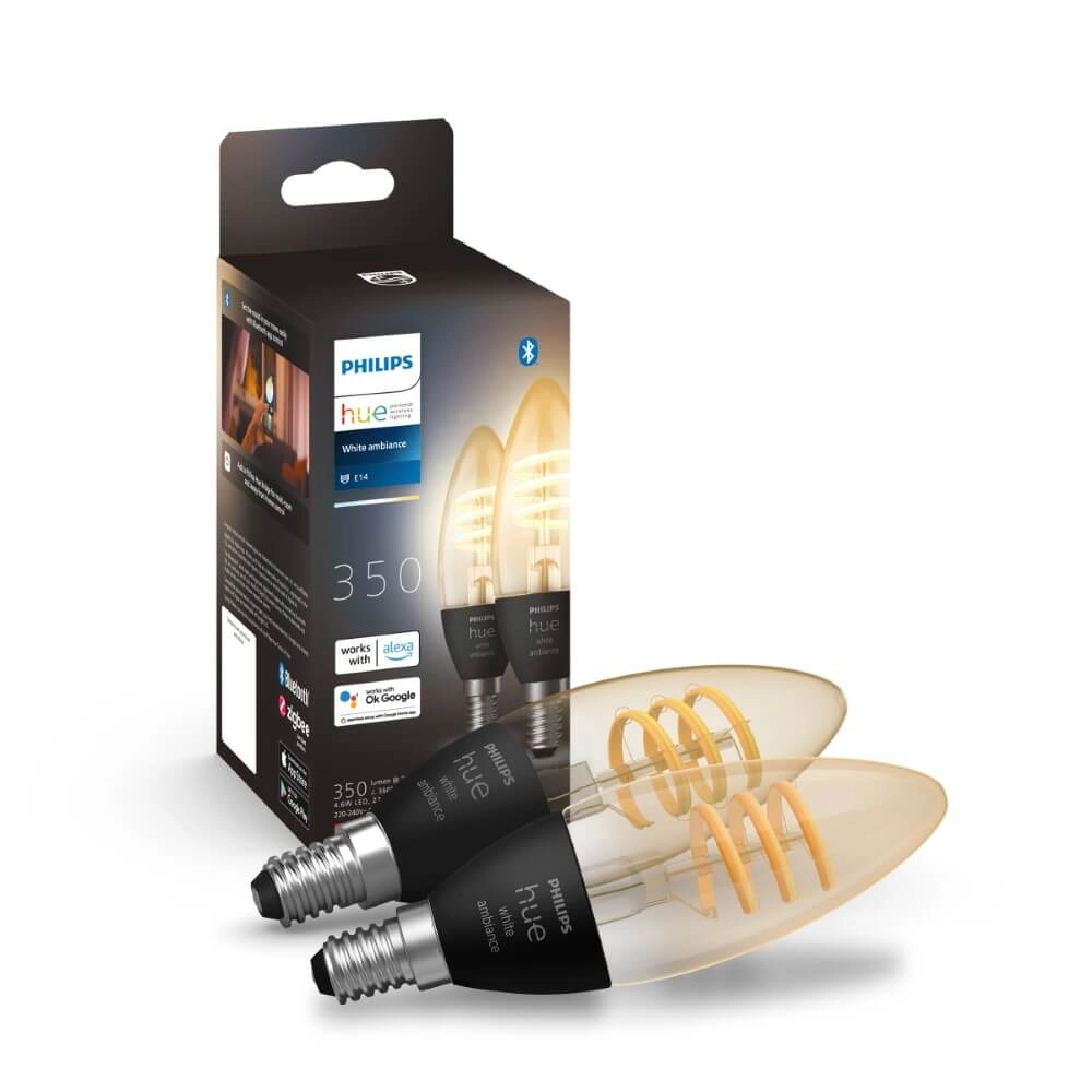 Hue - E14 - 4,6W - White Ambiance set van 2 Philips 8719514411869