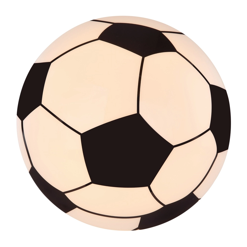 Kinderkamer plafondlamp Lemmi voetbal zwart met wit Globo 9007371389865
