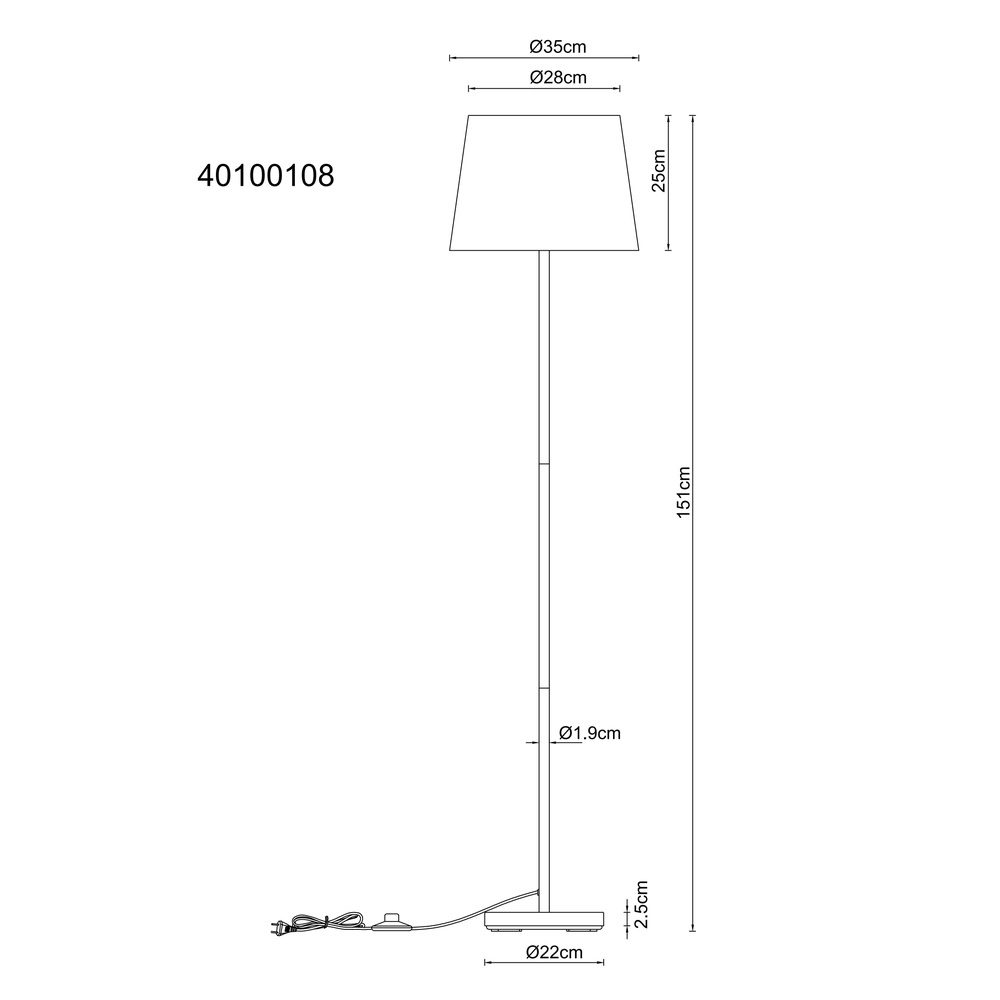 Vloerlamp Joris gunmetal Globo 9007371589500