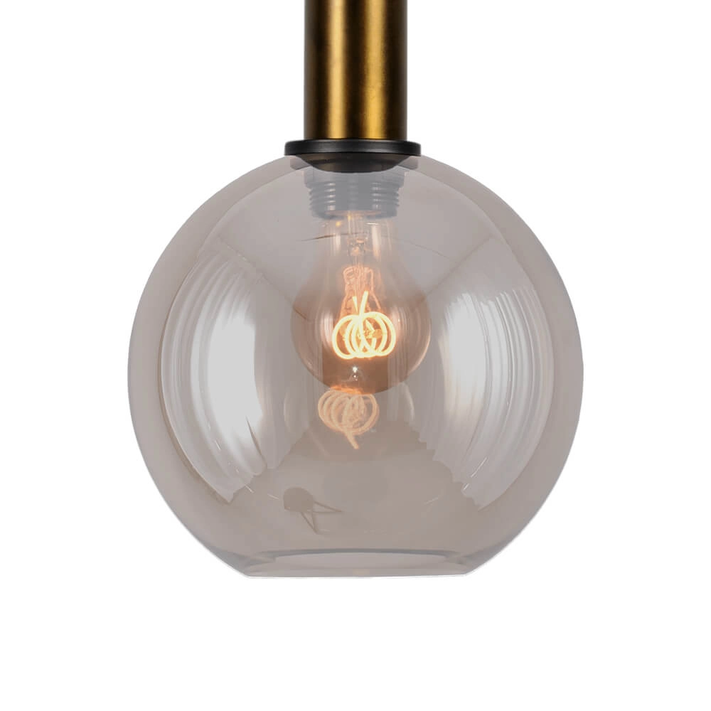 Hanglamp Ø 20cm Bella 2 Antiek messing met goud glas Masterlight 8718121334042