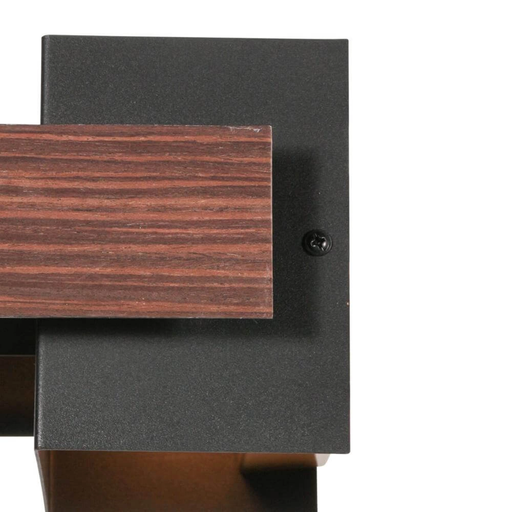 Wandlamp Muro zwart met hout M Steinhauer 8712746177756