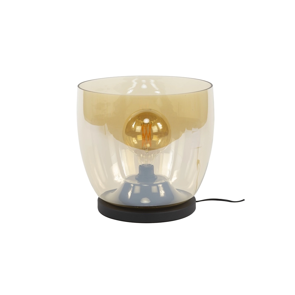 Vloerlamp amber glas UP Ø 33cm - 32cm hoog Lyora 8716803512610