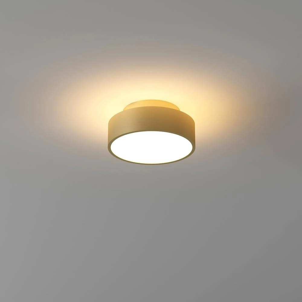 Plafondlamp Chicago Ø 15cm warm goud Artdelight 8720701101319