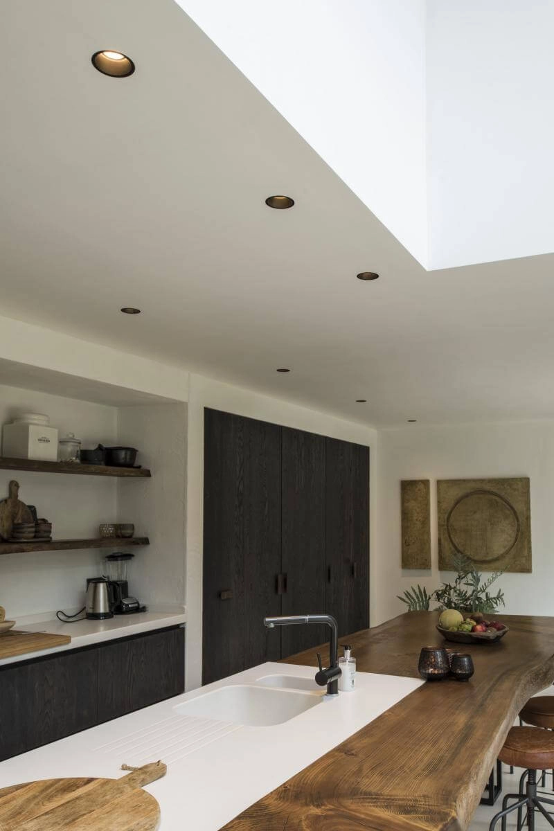 Inbouwspot Horn 10,3 cm zwart SLV 4024163150163