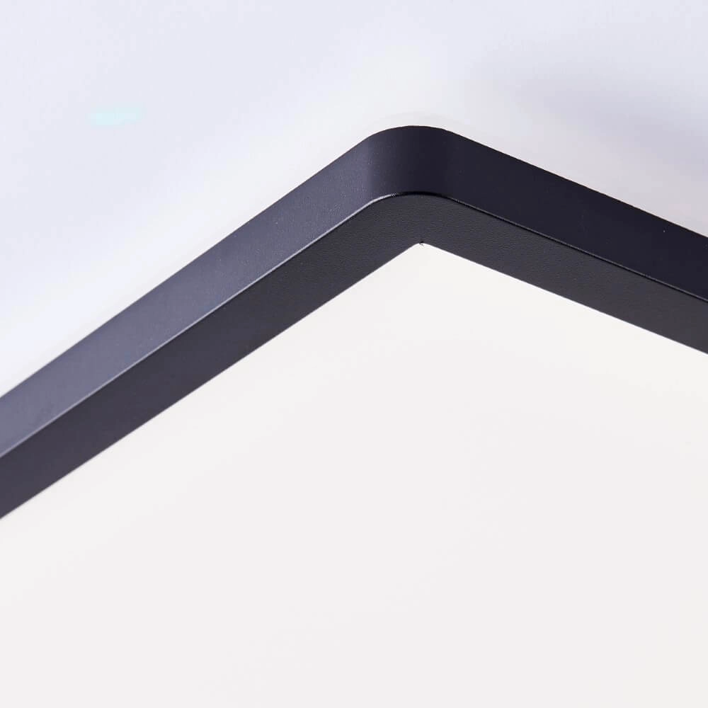 Plafondlamp Milton 29,5 x 29,5cm zwart Brilliant 4004353413636