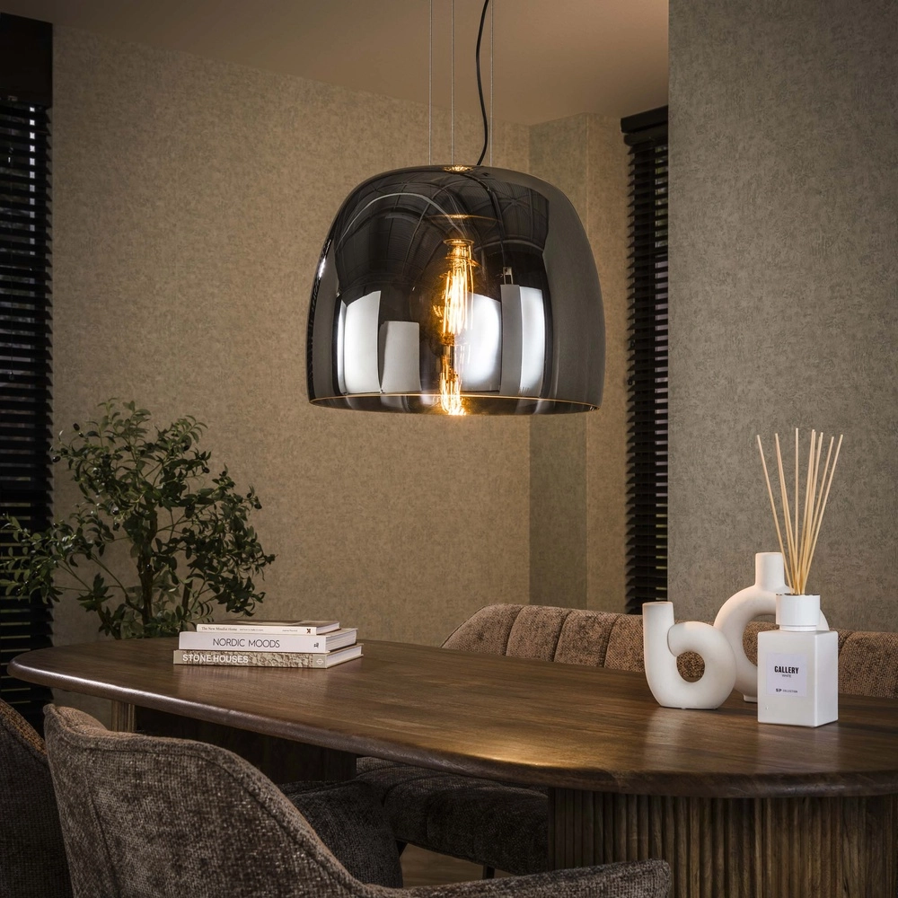 Glazen hanglamp Drift Ø 48cm - smoke glas