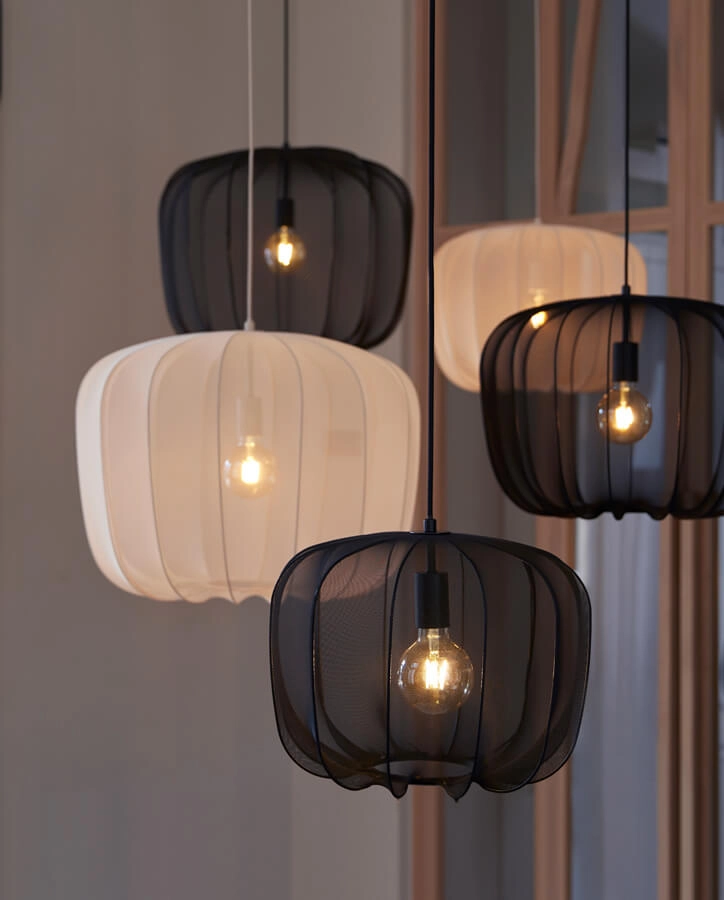 Bohemian hanglamp Plumeria zwart Ø 60cm Light & Living 8717807651428