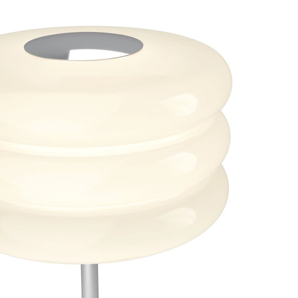 Design tafellamp Tortora chroom met wit Ø 20cm Eglo 9008606405596