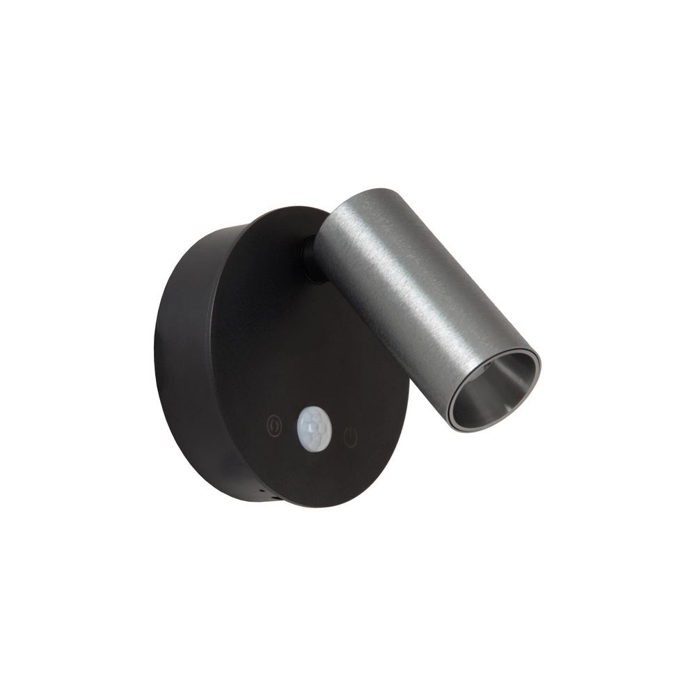Oplaadbare wandlamp met sensor Toni magnetisch metaalgrijs