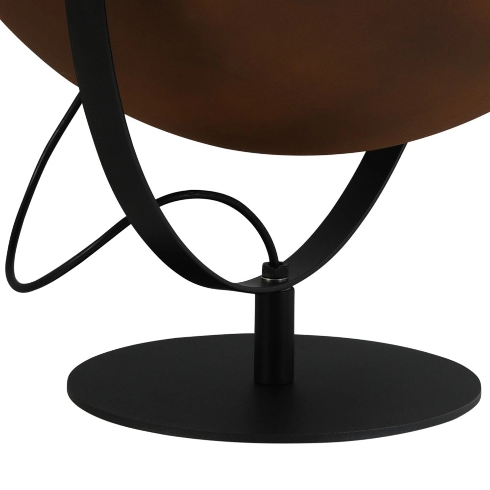 Roestbruine Industria Uplighter 50cm met witte binnenkant Masterlight 8718121236919