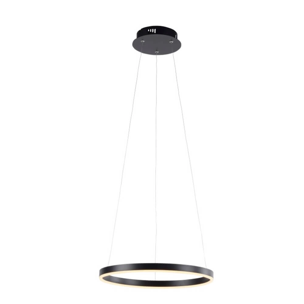 Zwarte led hanglamp Ritus Ø 40cm