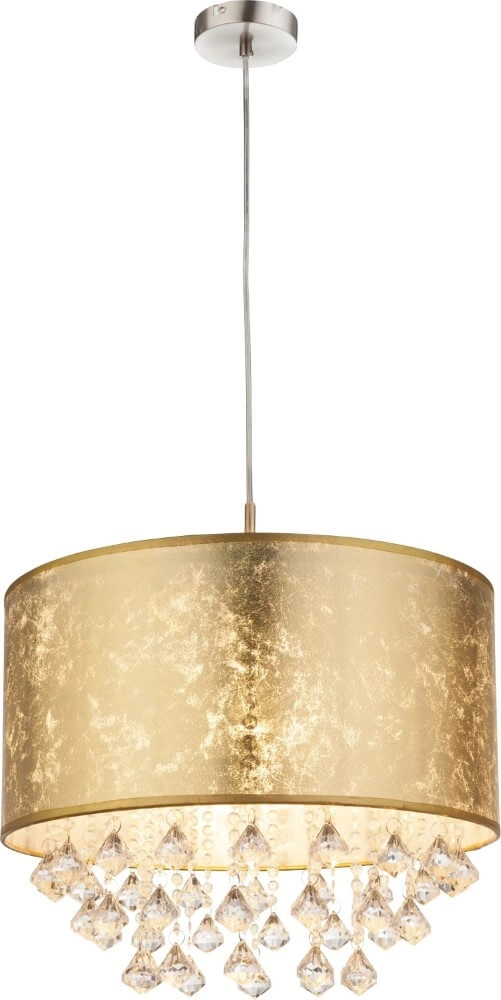 Gouden hanglamp Amy met kristal Globo 9007371344789