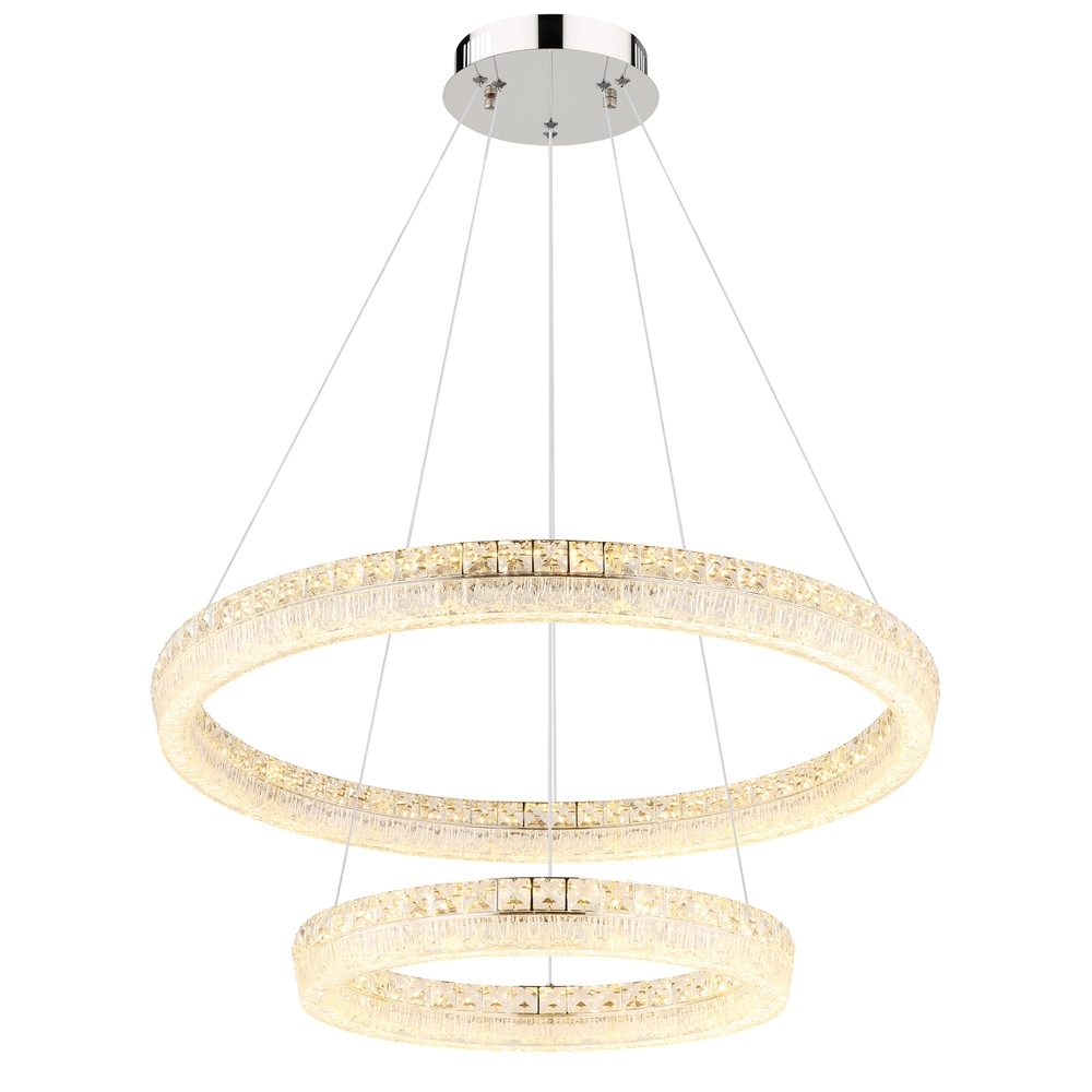 Hanglamp Laurel chroom Ø 80cm Globo 9007371569779