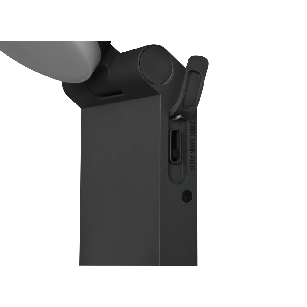 Strakke wandlamp Adour antraciet Trio 4017807603392