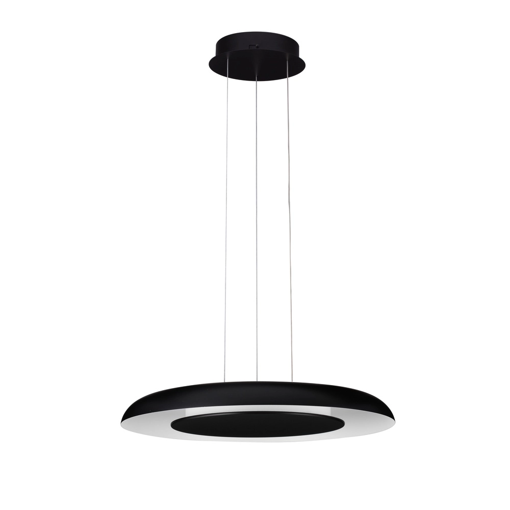 Moderne hanglamp Epos Ø 60cm zwart met wit Lyora 5212017463258