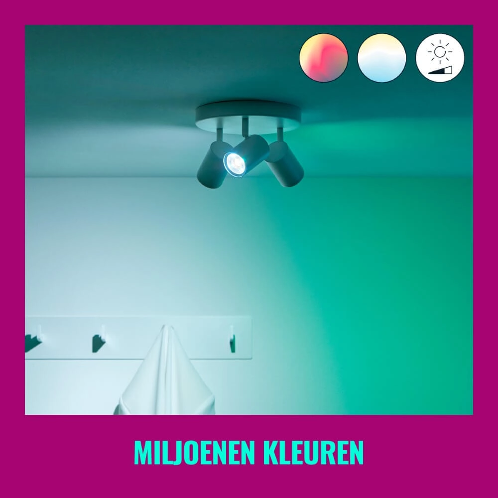 3-lichts opbouwspot Imageo smart - wit WiZ 8719514554511