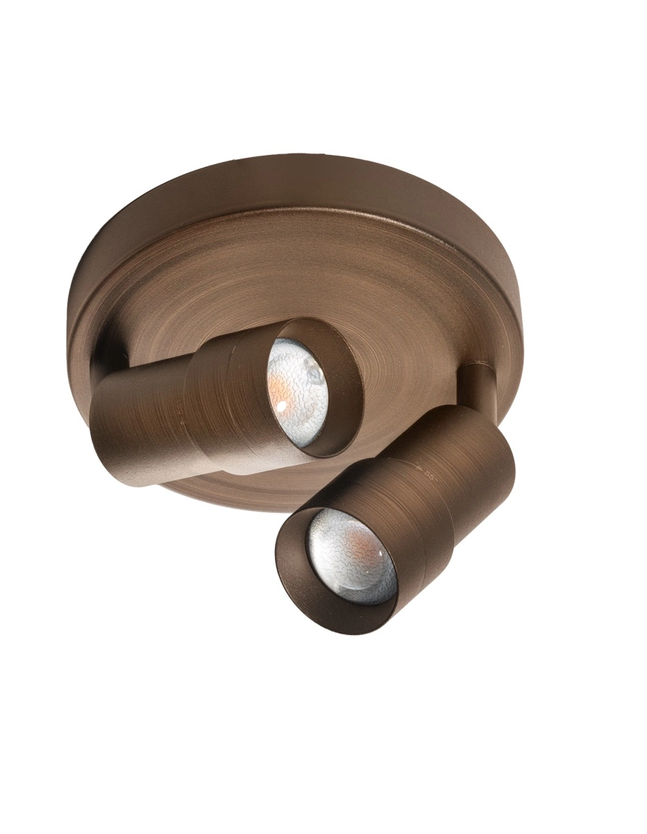 2-lichts opbouwspot Liam led - brons