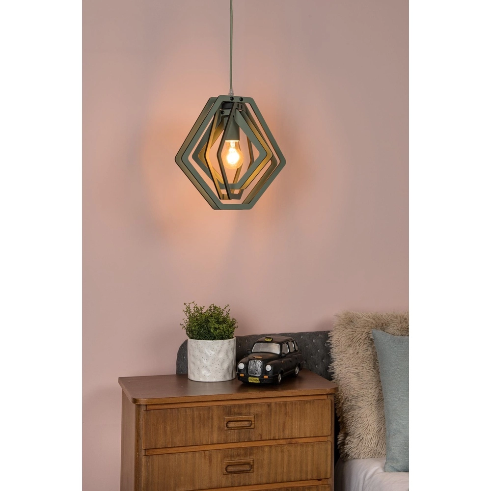 Hanglamp voor kinderkamer Mauro groen Lucide 5411212771490