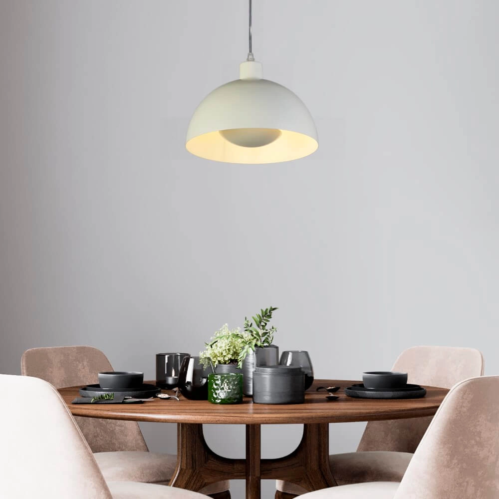 Crème hanglamp Mars kap 20cm hoog Searchlight 5053423274294