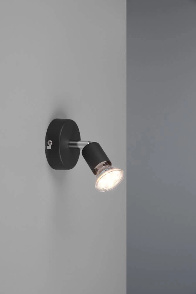 Spot Paris zwart Trio 4017807504996