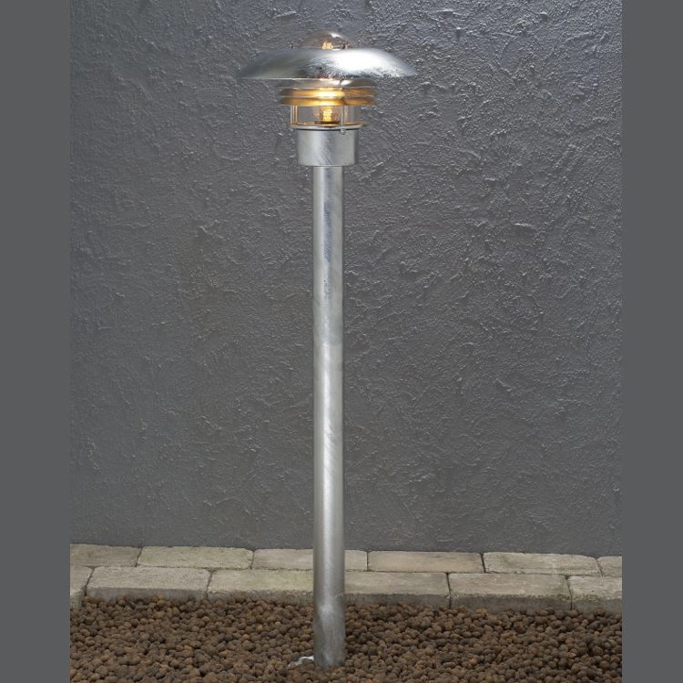 Staande lamp Modena Grid 98cm zinkgrijs KonstSmide 7318307301328