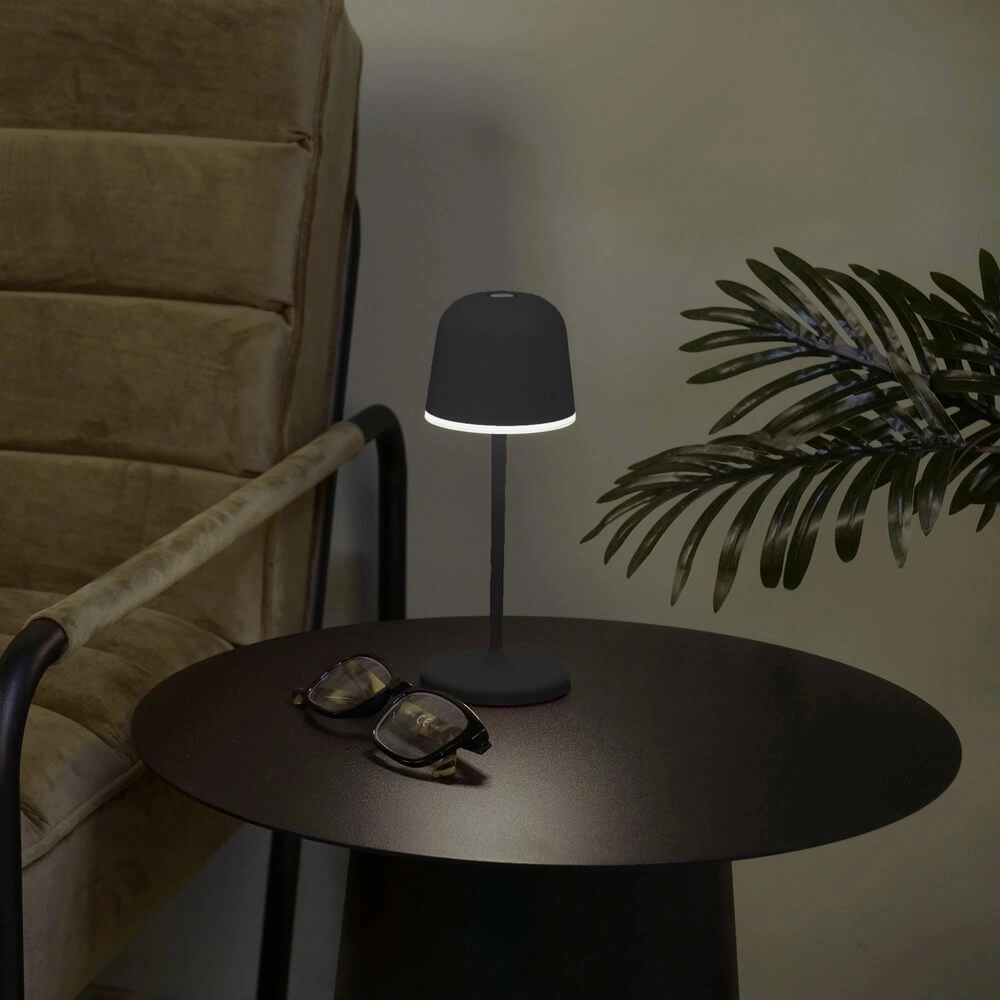 Tafellamp Mannera oplaadbaar zwart Eglo 9008606355518