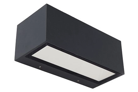 Strakke wandlamp Gemini antraciet Strakke wandlamp Gemini antraciet