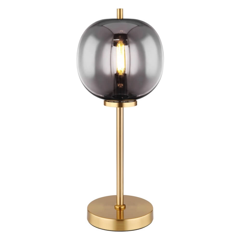 Gouden tafellamp Blacky I enkel Ø 18,5cm