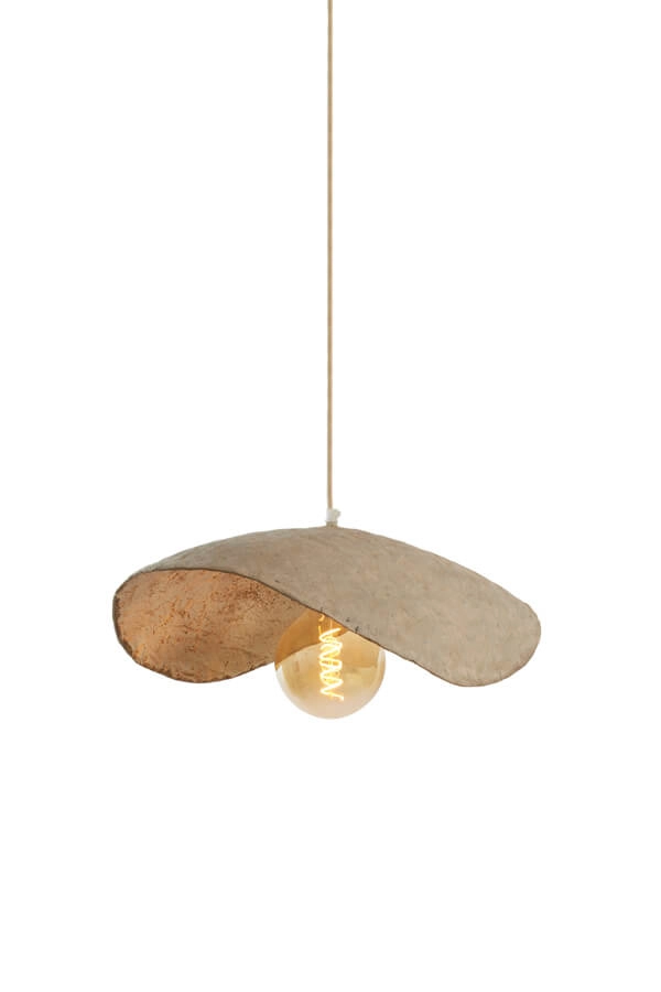 Zandkleurige hanglamp Lonia 53cm Zandkleurige hanglamp Lonia 53cm