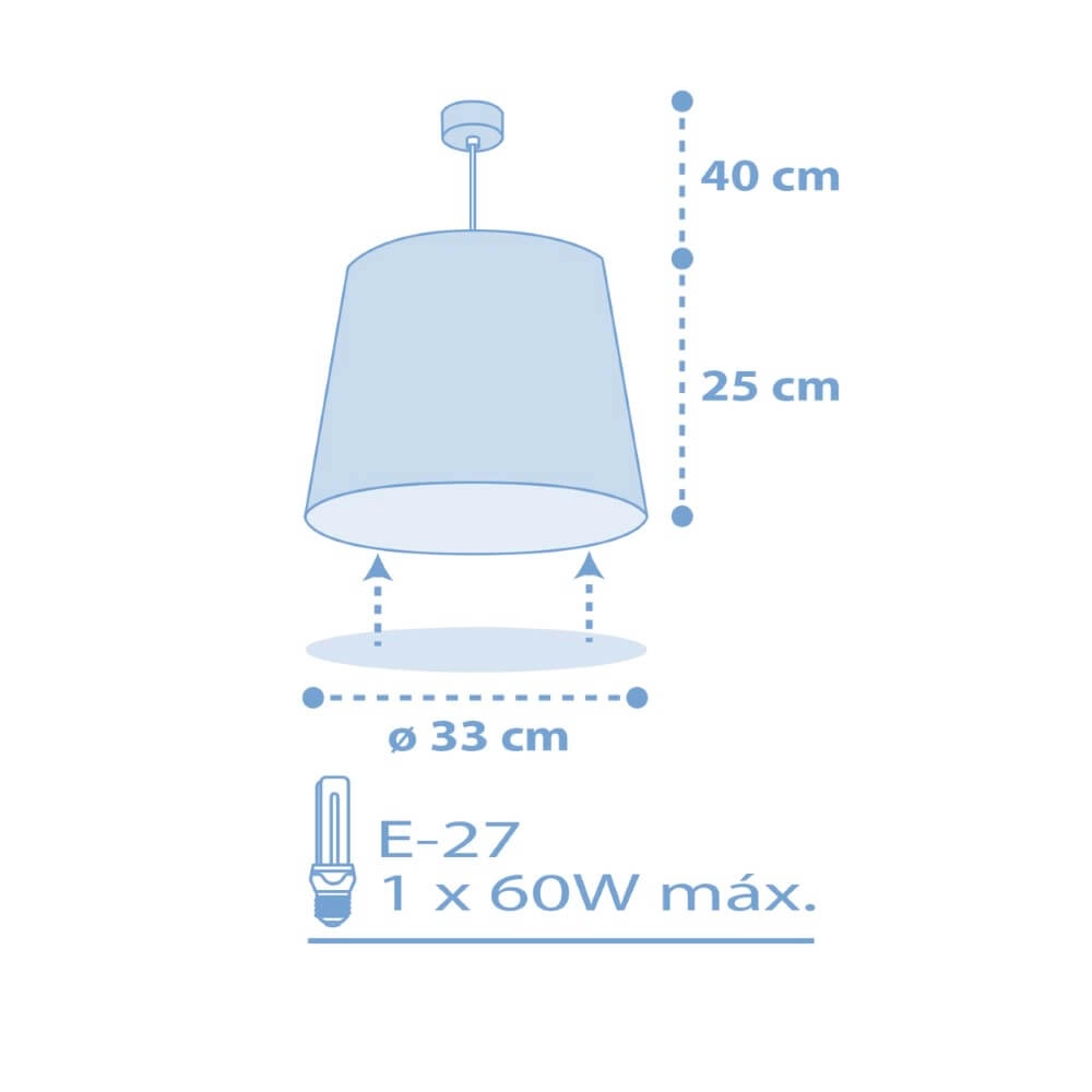 Kinderkamer hanglamp Star Light soft blauw Dalber 8420406001319