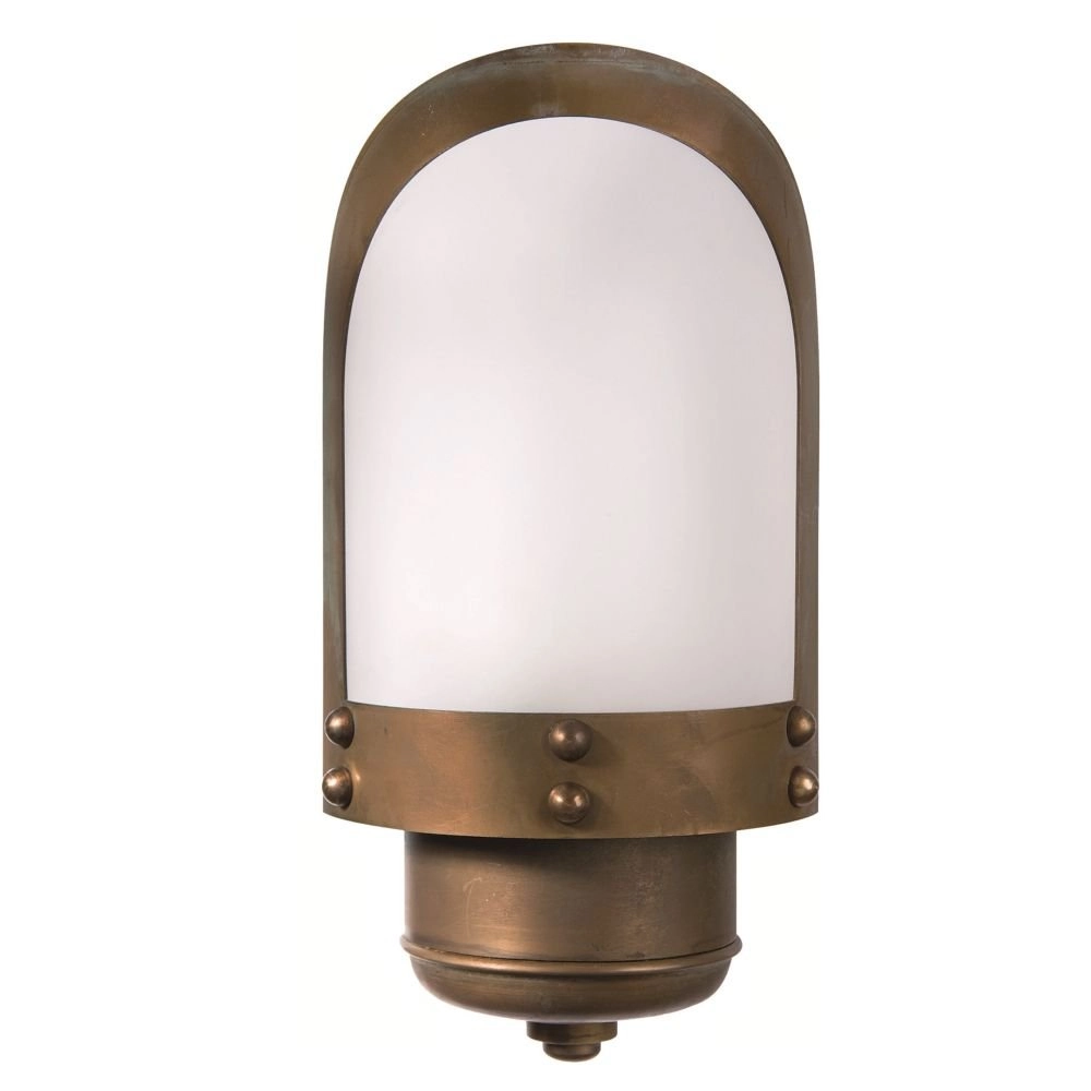 Muur stallamp Maritime landelijk 14cm koperbruin Franssen 8021035005589