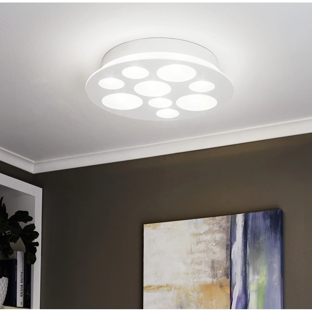 Moderne plafondlamp Pernato wit Ø 38cm Eglo 9002759945886