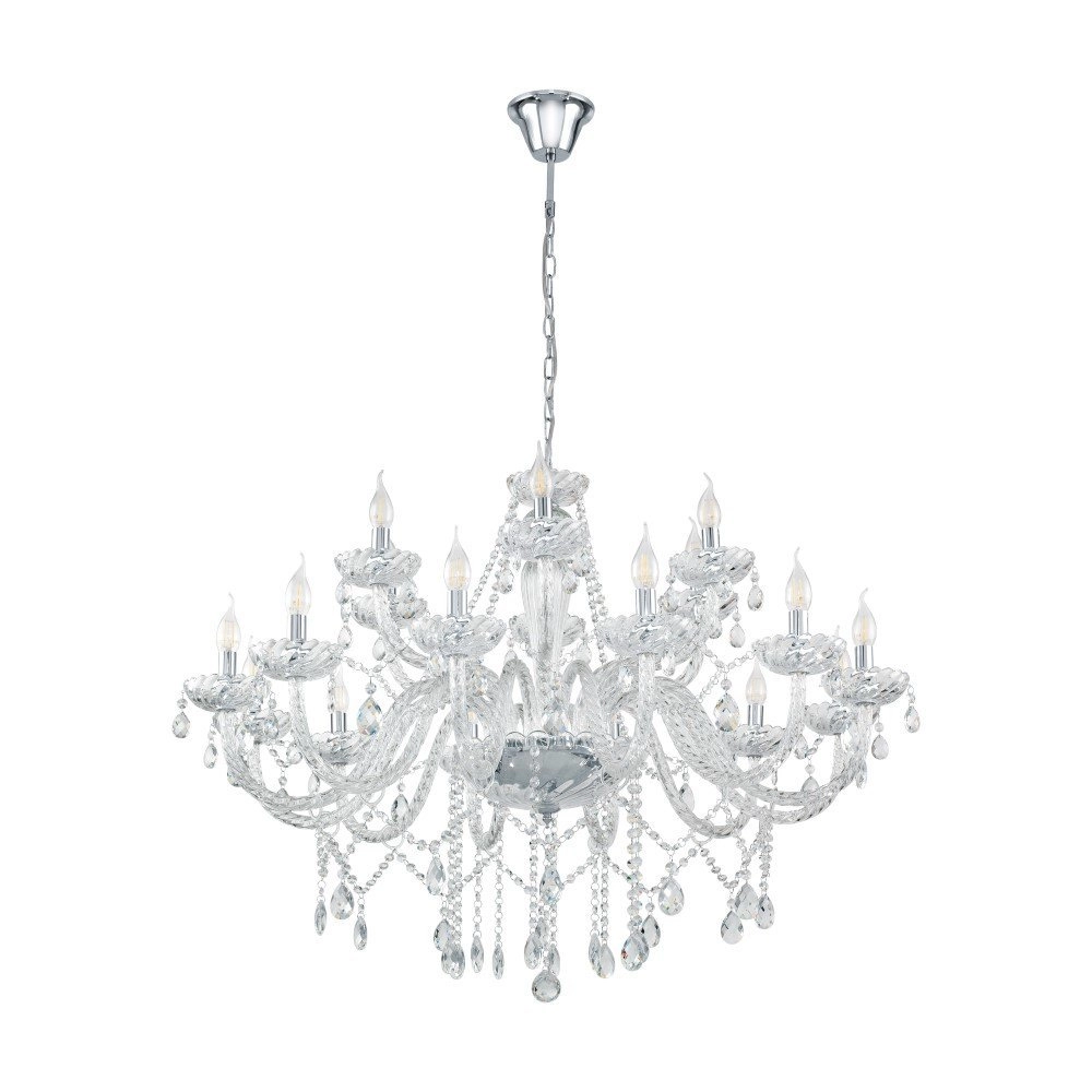 Kroonluchter Basilano 1 100cm 18-lichts grijs Kroonluchter Basilano 1 100cm 18-lichts grijs