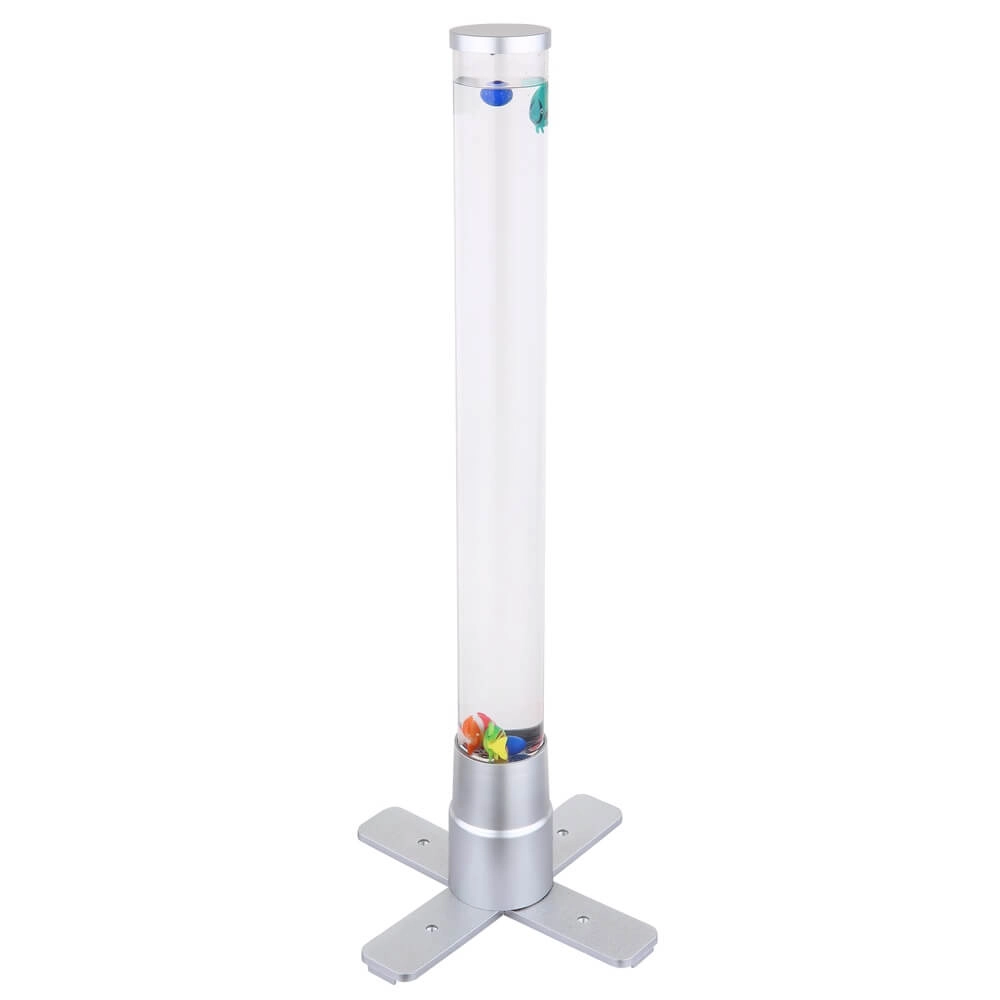 Bubbel vloerlamp Mendoza zilvergrijs met visjes Globo 9007371442683