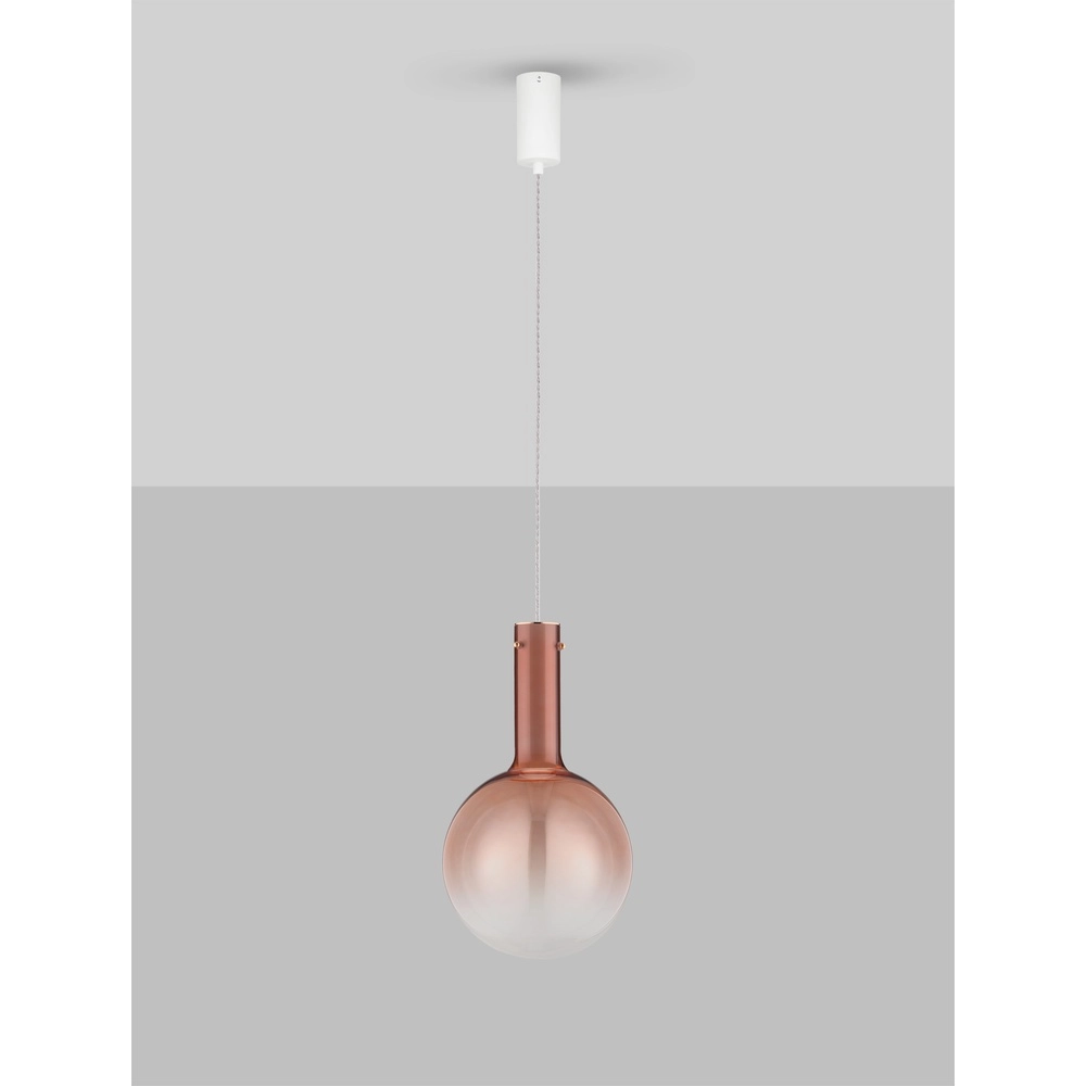 Pendant lamp Nostos pink glass Lyora 5212017461148