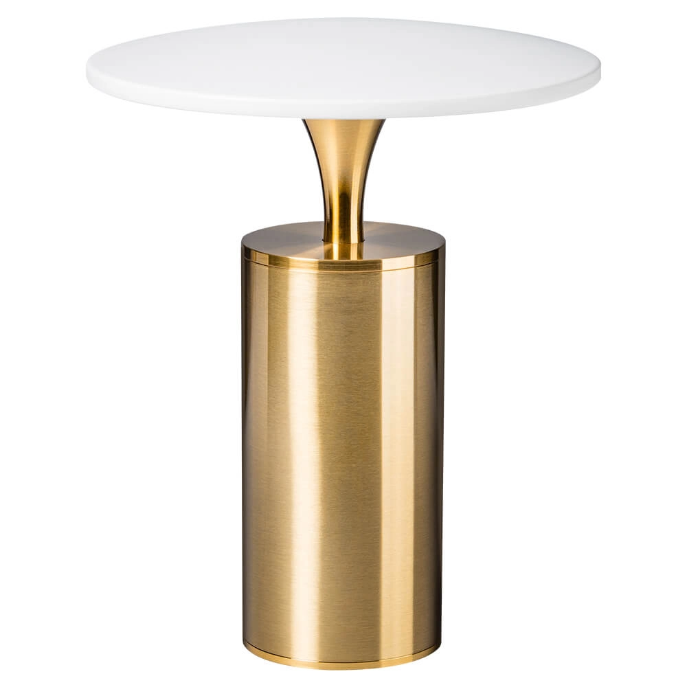 Design tafellampje Jazz goud met wit Design tafellampje Jazz goud met wit