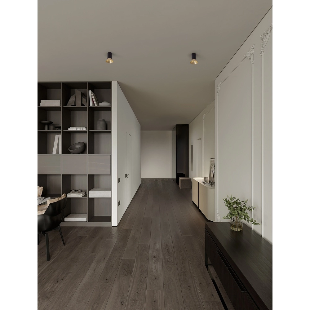 Plafondspot Luvia zwart met goud Lyora 5212017475497