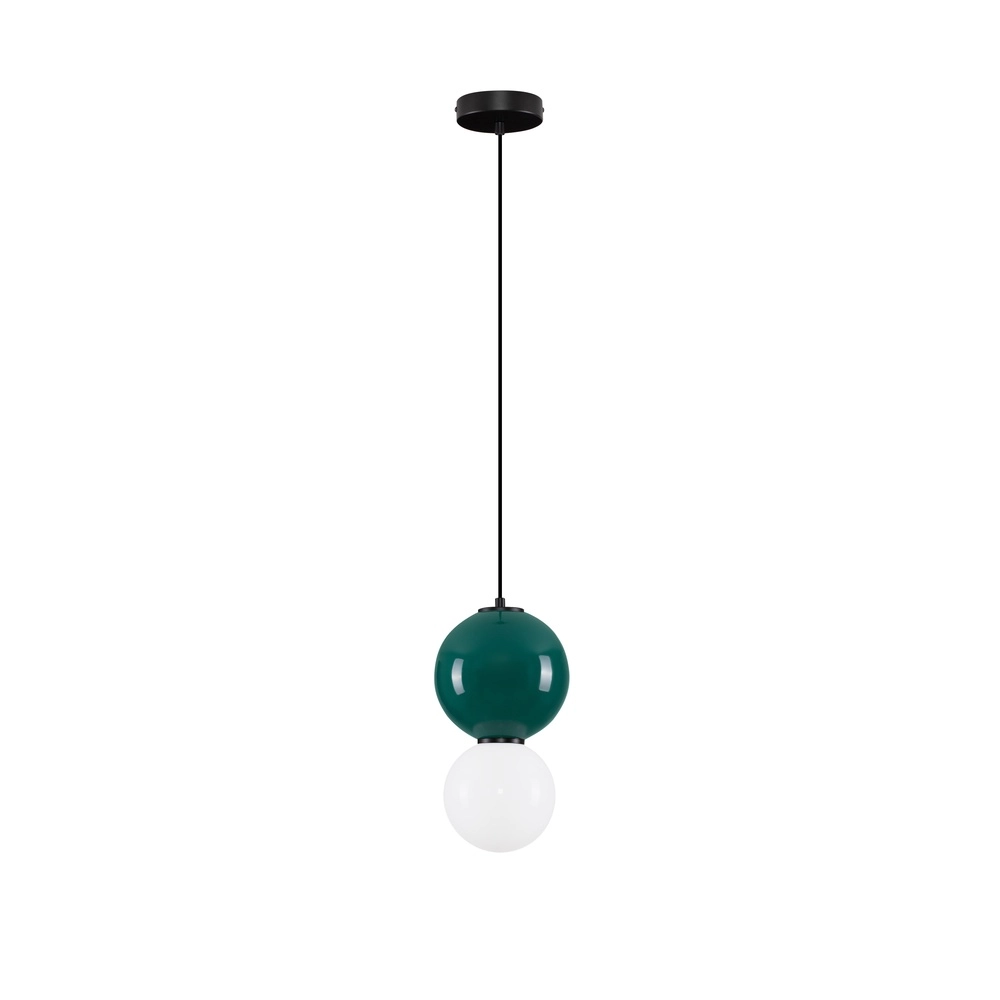 Hanglamp Noesis Ø 18cm groen met wit