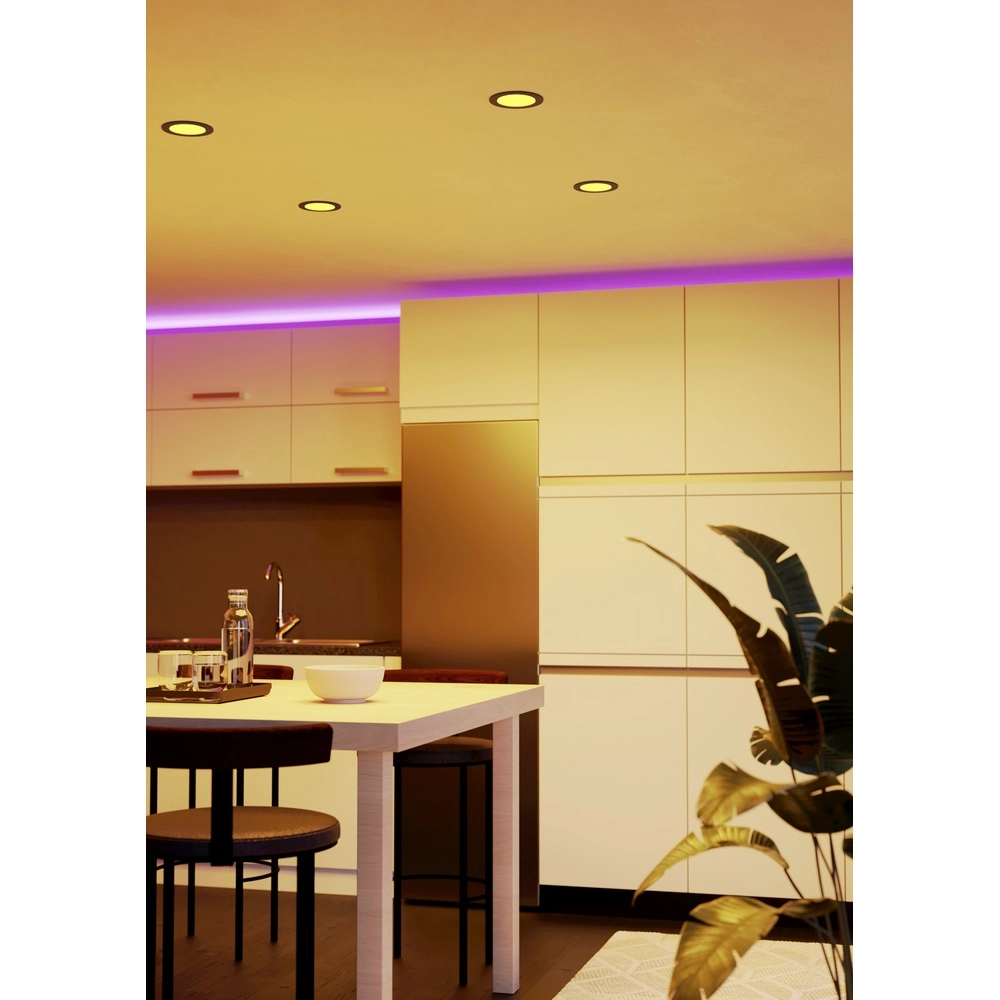 IP44 inbouw lamp Fueva 6-Z Zigbee - zwart - Ø 12cm Eglo 9008606330973