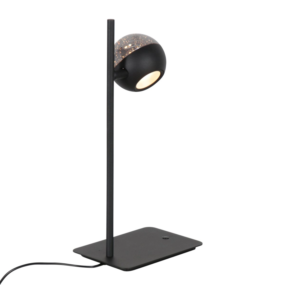 Led bureaulamp Belluno zwart met glas - dimbaar Steinhauer 8712746183962