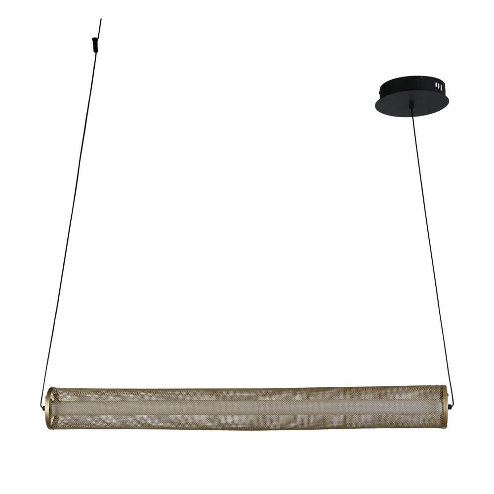 Hanglamp Thread zwart met goud mesh Searchlight 5053423273051