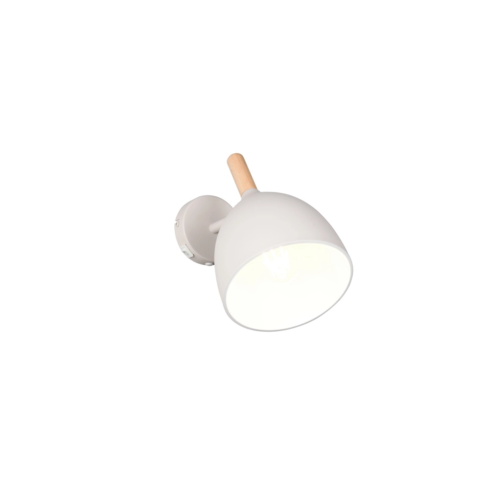 Wandlamp Jerano grijs met schakelaar