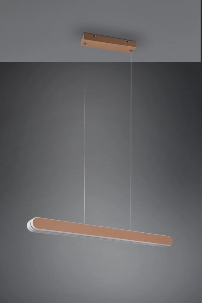 Hanglamp Helios 130cm bruin Trio 4017807577815