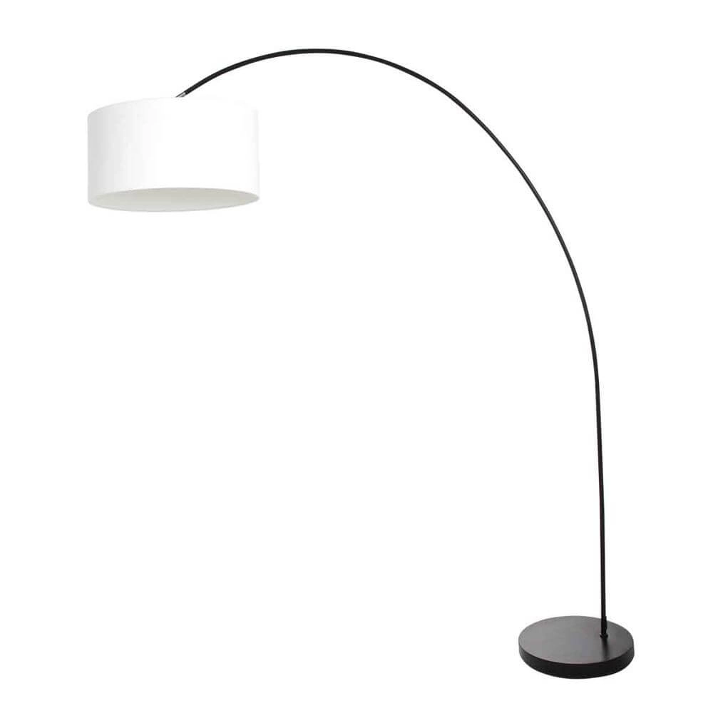 Booglamp Solva zwart met kap wit Steinhauer 8712746174717
