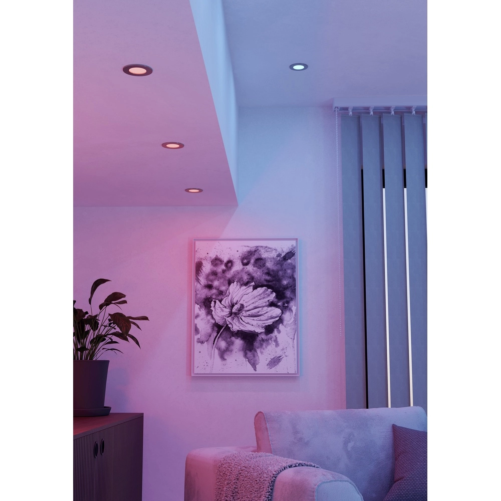 IP44 inbouwspot Fueva 6-Z Zigbee - rvs - Ø 8,8cm Eglo 9008606331024