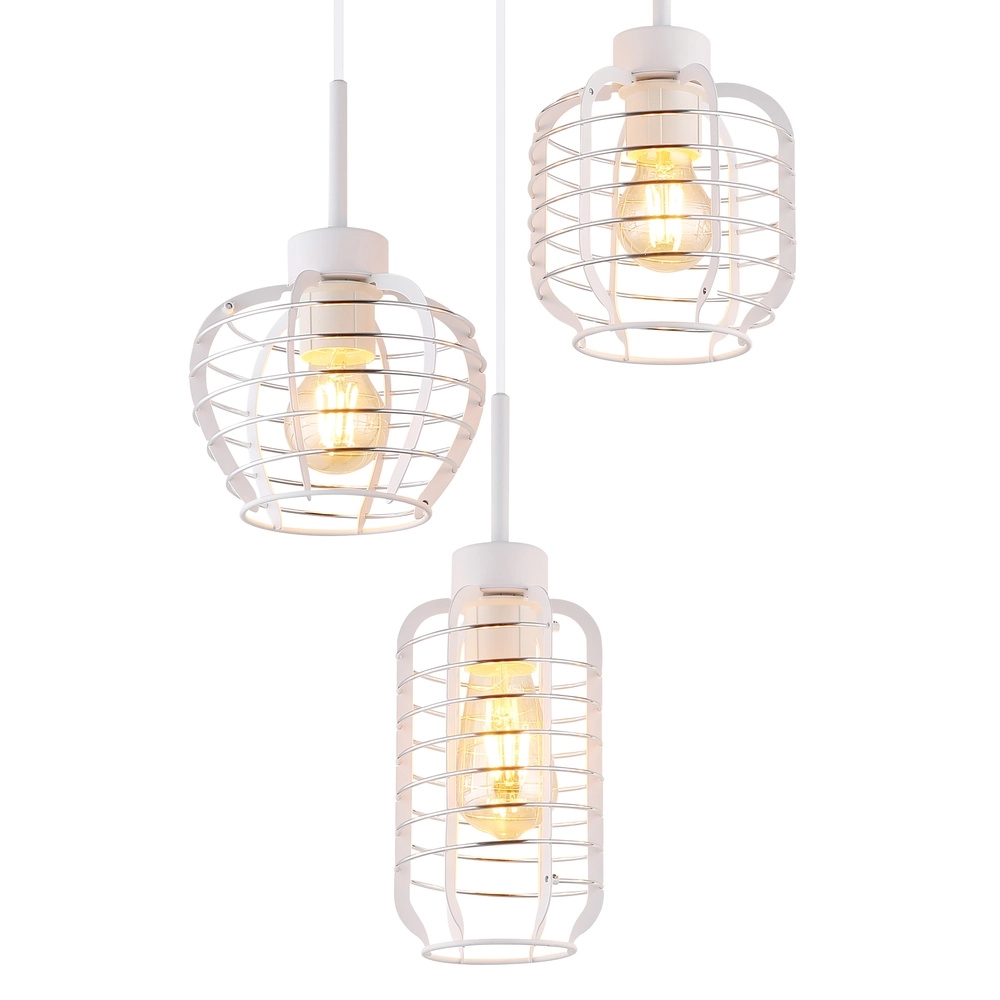 3-lichts hanglamp Nesa wit Globo 9007371572212
